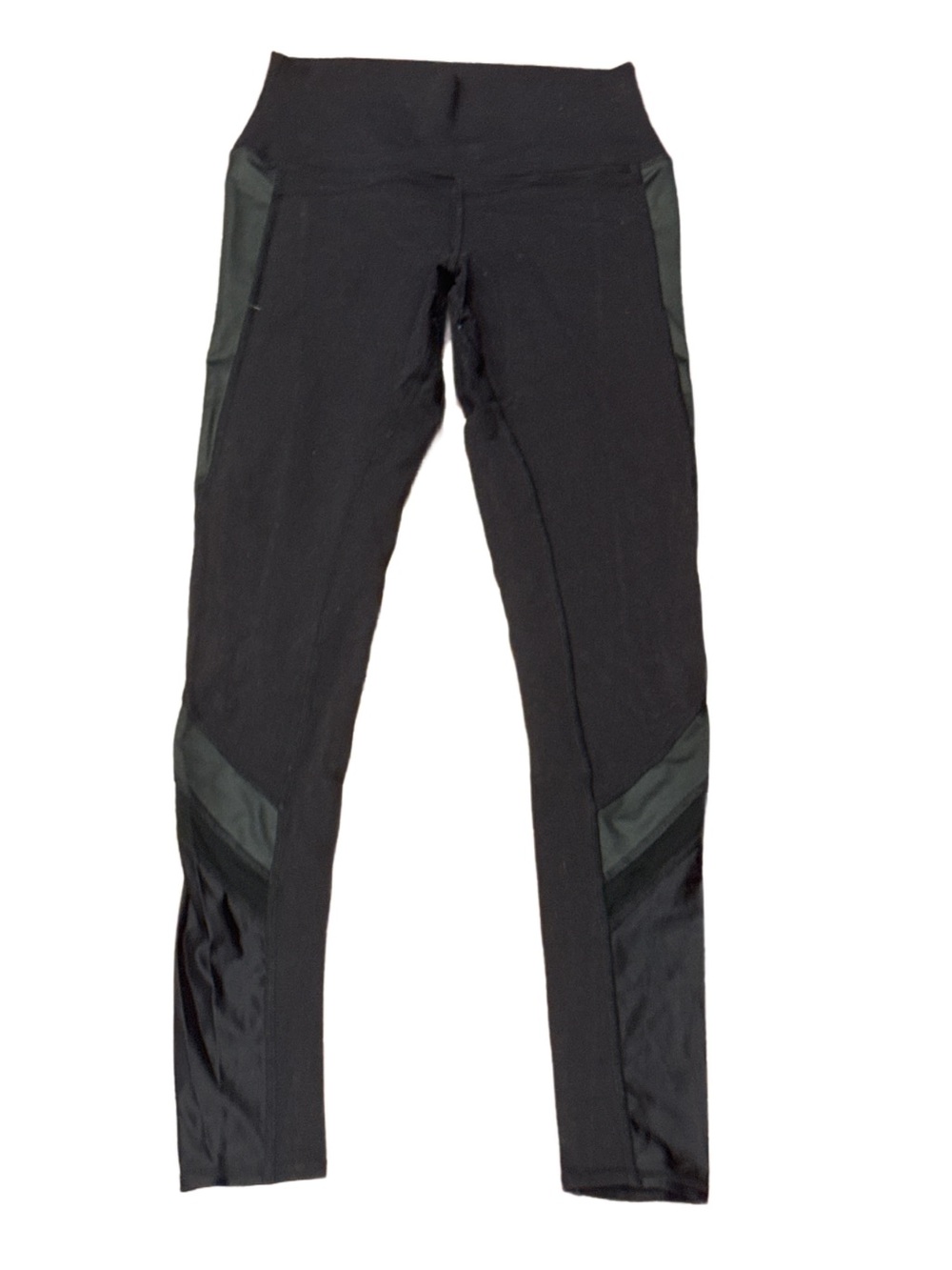 ALO Yoga Black High-Waist Leggings with Contrast Panels Size Small
